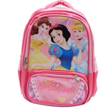 迪士尼Disney 公主玫粉双肩包儿童小学生书包SP90157