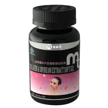 美益天 胶原蛋白大豆提取物软胶囊 800mg×60粒