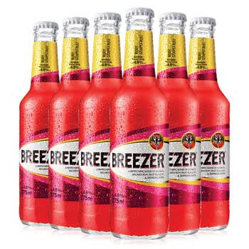 百加得冰锐朗姆预调酒葡萄柚味（6瓶装）275ml*6