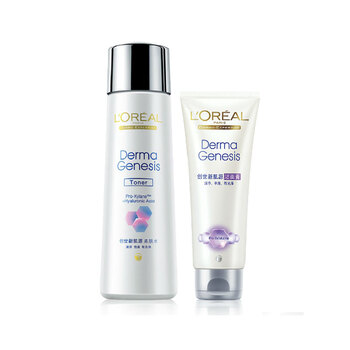 LOREAL PARIS欧莱雅秒杀 创世新肌源套装 柔肤水（经典版）+洁面膏
