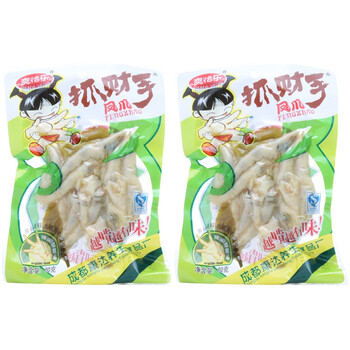 四川特产爽怡乐抓财手凤爪80g*2袋