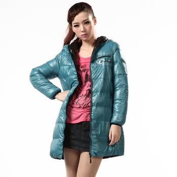 波司登羽绒服女两面穿款 BRD1126 1253(亮水蓝) 180/100A(XXL)