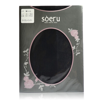 （日本）soeru天鹅绒三色连裤丝袜PT0034 90黑色
