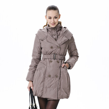 波司登 羽绒服 女双领修身气质款 BR2320 1261(波深灰) 185/104A(XXXL)
