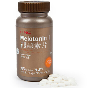 美国进口GNC健安喜褪黑素片 60片/瓶(进口)