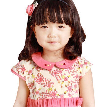 李宁母婴夏季新款纯棉连衣裙G107JD 红梅花 110cm(4岁)
