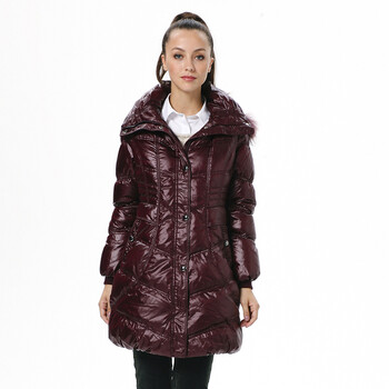 波司登羽绒服 女亮面修身翻领款 BR2114 1305(名流红) 190/108A(XXXXL)