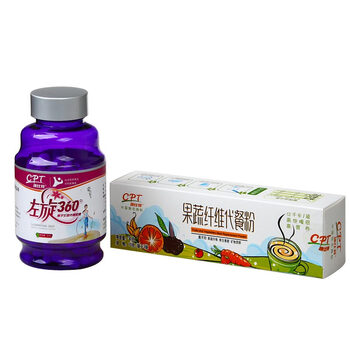 康比特魔芋左旋360（80粒装）+果蔬纤维代餐粉3袋