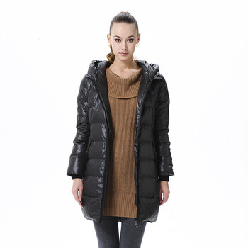 波司登羽绒服 女简约连帽宽松款 BR2304 1102(欧风绿) 190/108A(XXXXL)