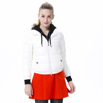 波司登 羽绒服 女休闲时尚针织帽短面包 BR2208 3(糙白) 185/104A(XXXL)
