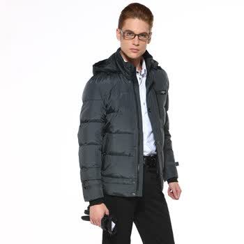 反季清仓 卡帝乐鳄鱼cartelo男装中长款商务羽绒服 深灰色 XXXL