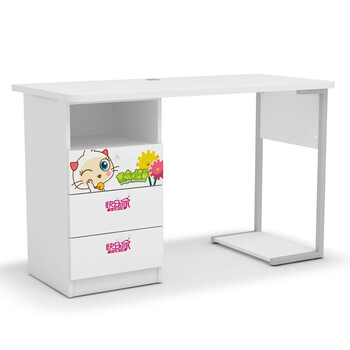 酷漫居 高档家具 麦咭精灵岛 书桌 家具品牌 儿童家具 樱桃色 书桌
