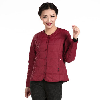 波司登羽绒服 女内穿休闲保暖内恤 百搭 BR2022 A32(紫红) 160/84A(S)