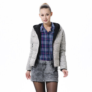 波司登 羽绒服 女双层面料款 1110 1624/3(奇异灰/糙) 175/96A(XL)