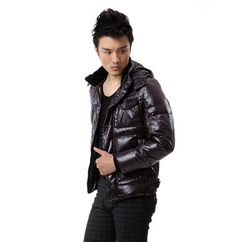 蓝冰 男 2D面料大众面包款 短款 羽绒服 ^@^BB50030 紫色 185/XXXL