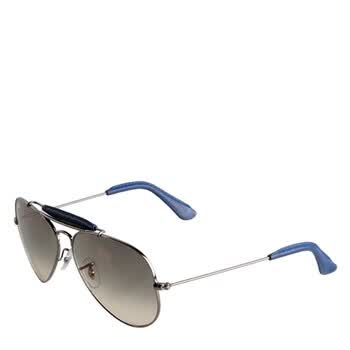 Ray-Ban 雷朋 3422Q-004/32 皮质装饰优雅中性太阳镜 蓝色