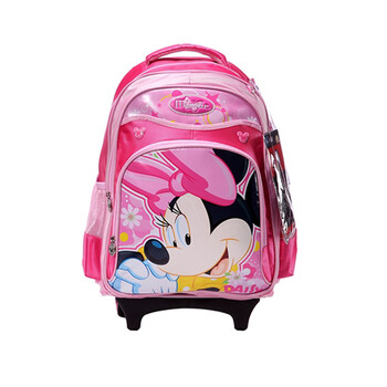 Disney/迪士尼米奇/米妮减负拉杆书包 儿童书包BM9116 玫红