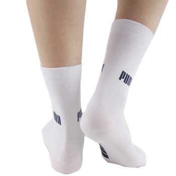 PUMA 彪马 男士绣花运动休闲袜子P1117005 漂白-中古蓝 25-27cm