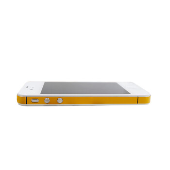SkinAT 苹果iPhone4/4S 边框贴膜 侧边贴 橙 iphone 4S