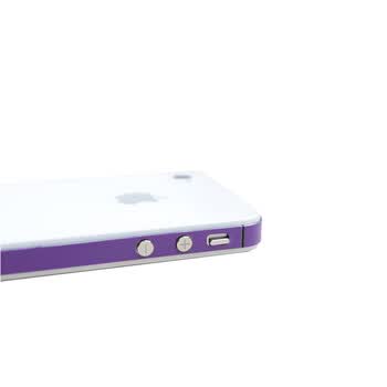 SkinAT 苹果iPhone4/4S 边框贴膜 侧边贴 紫 iphone 4S