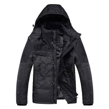 神州骆驼 2012新品 男款羽绒服 EC8923 黑色 XXXXL