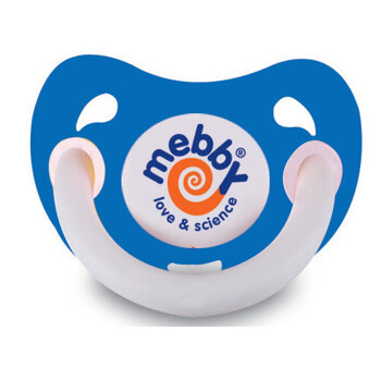 Mebby 硅胶结构型奶嘴+固定夹(颜色随机)+保存盒组合装 18个月以上