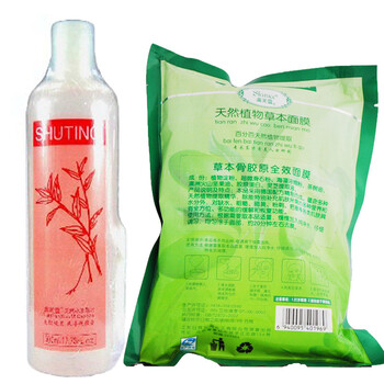 肤美灵草本骨胶原全效面膜200g+肤美灵小米草水500ml