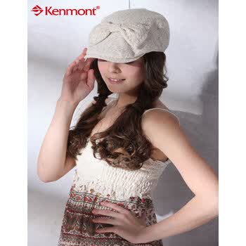Kenmont凯蒙特帽子春夏户外防晒遮阳女士鸭舌帽子KM-0444 肤色