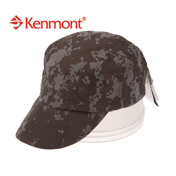 kenmont帽子春夏户外防晒遮阳男女鸭舌帽子KM-0378 灰色