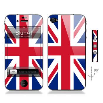 SkinAT iPhone4/4s手机正背面贴膜 英国旗 英国国旗 iphone 4S