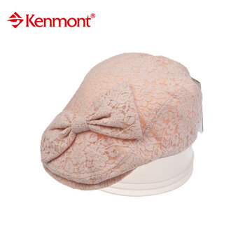 kenmont凯蒙特帽子春夏户外防晒遮阳女士鸭舌帽子贝雷帽子KM-0445 粉红色