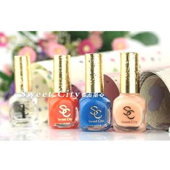 法国正品Sweet City环保彩色指甲油套装 糖果色美甲用品 A10
