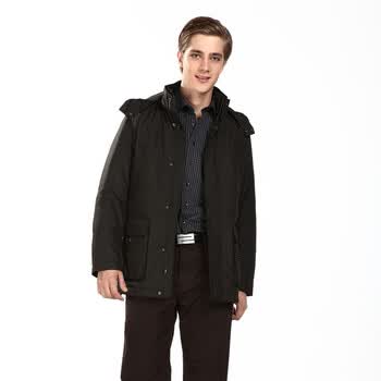 波司登男装 商务休闲羽绒服 1192-08040 N001(黑色) 50A(180/96)