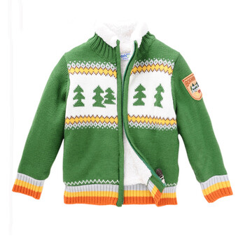 BOSHIWA博士蛙 小<em>男童</em>拉链<em>开衫毛衣</em>外套BM