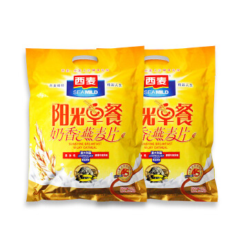 西麦阳光早餐奶香味燕麦片700g*2袋 赠品*1