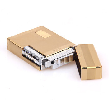 酷宝礼坊充气打火机G系列狼头标志金色充气打