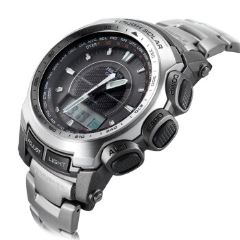 卡西欧casio 登山系列太阳能动力男表 prg-510t-7dr