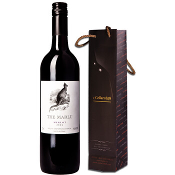 澳大利亚原瓶进口红酒 紫袋鼠梅洛干红葡萄酒