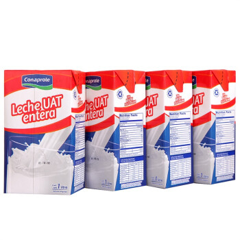 Conaprole 卡贝乐 超高温灭菌全脂纯牛奶 1L*4盒