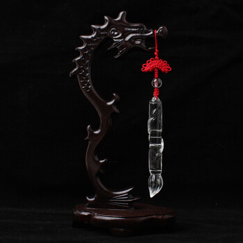 雁唐正品 天然白水晶文昌笔吊坠\/挂坠 男女款手