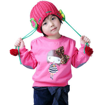 憨笔熊 2012春秋新款女童<em>加绒</em>卫衣<em>外套</em> <em>女孩</em>粉