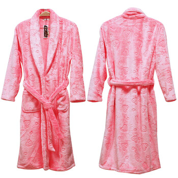 樱歌丽语家居服 <em>女士</em>冬款<em>睡衣</em>波斯绒<em>睡袍</em>红色