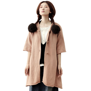 INMAN<em>茵曼</em>2012冬装新款女淑女纯棉七分袖宽