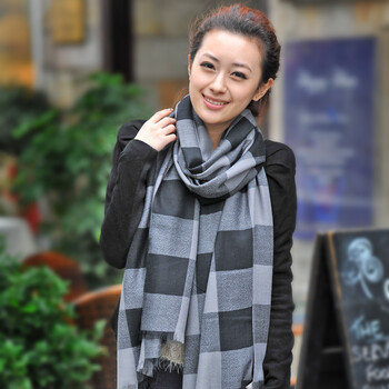 沐林枫<em>春秋围巾</em>时尚<em>女人</em>披肩秋春秋男女羊毛大