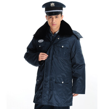 BA519-G1 保安大衣 保安服 军大衣男加长加厚