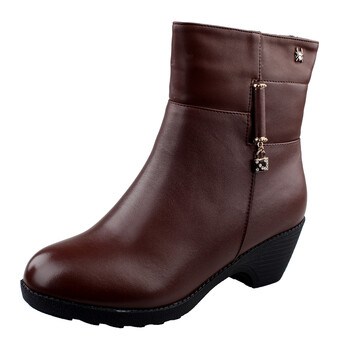 蜘蛛王女靴2012冬季新品舒适保暖真皮低帮靴踝靴