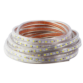妙朗LED贴片灯带SMD5050/60珠吊顶灯带220V 买一送一 暖白光