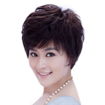 佰丝堂假发 <em>女士</em>假发 中老年假发<em>短发</em>女 中年假