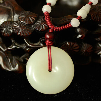 戈壁龙珠宝 新疆和田玉 平安扣 寓意平安 男女款