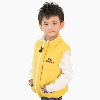 KOKOCAT+2014秋冬男童<em>棉服</em>背心<em>儿童马夹</em>背